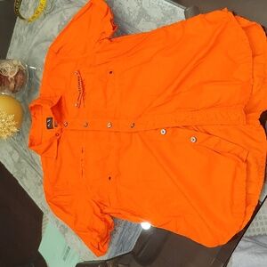 Armani Exchange mens casual short sleeve collared shirt w logo like new medium